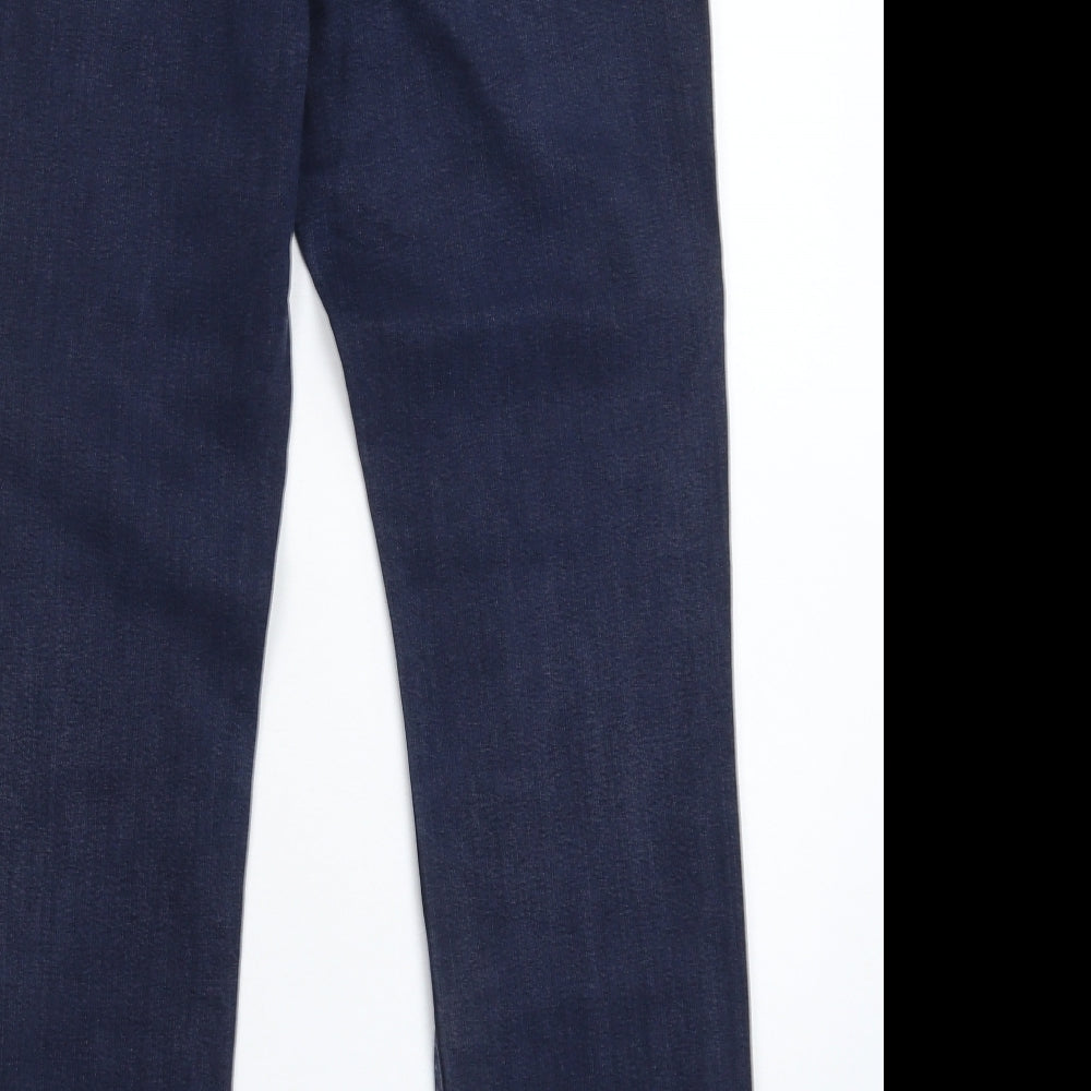 Marks and Spencer Womens Blue  Denim Straight Jeans Size 10 L26 in