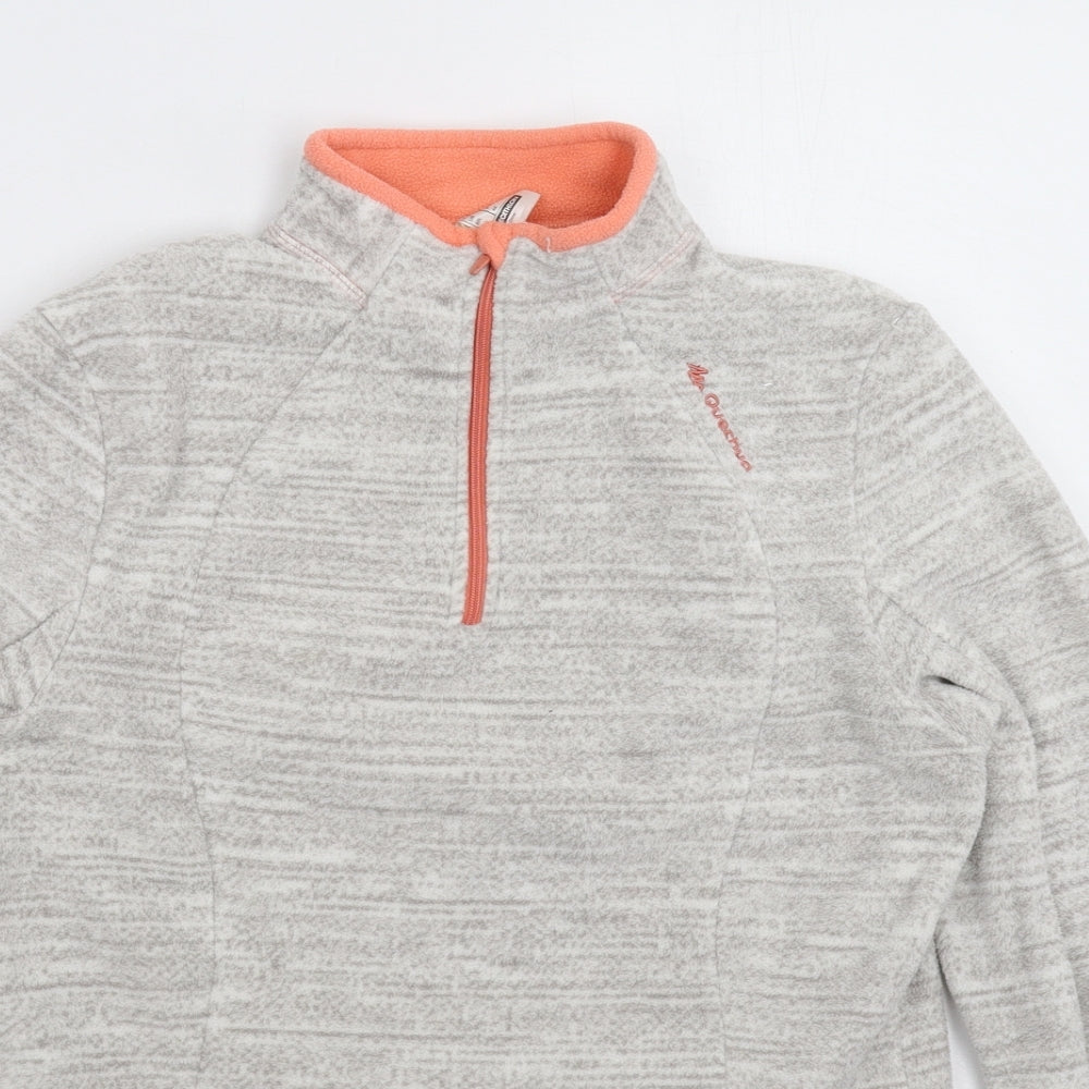DECATHLON Womens Grey  Fleece Jacket  Size S