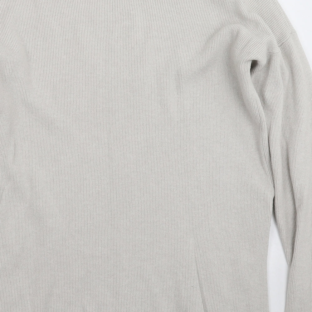 Zuppe Womens Grey  Knit Pullover Jumper Size L