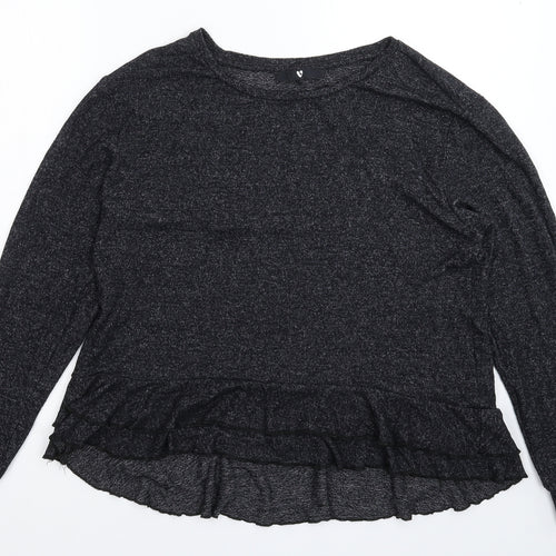 Very Womens Black  Knit Pullover Jumper Size 14