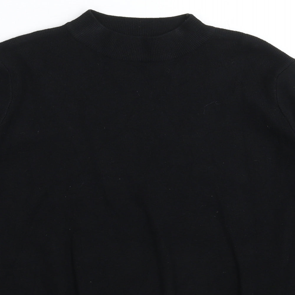 Laetitia Mem Womens Black  Knit Pullover Jumper Size M