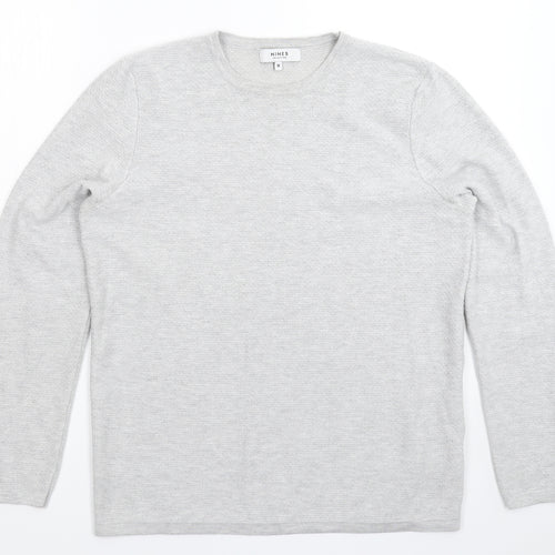 Nimes Mens Grey  Knit Pullover Jumper Size M