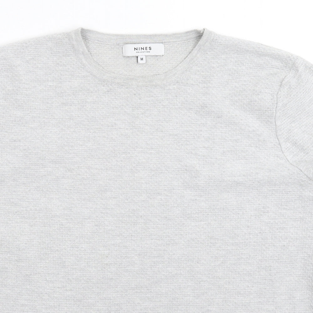 Nimes Mens Grey  Knit Pullover Jumper Size M