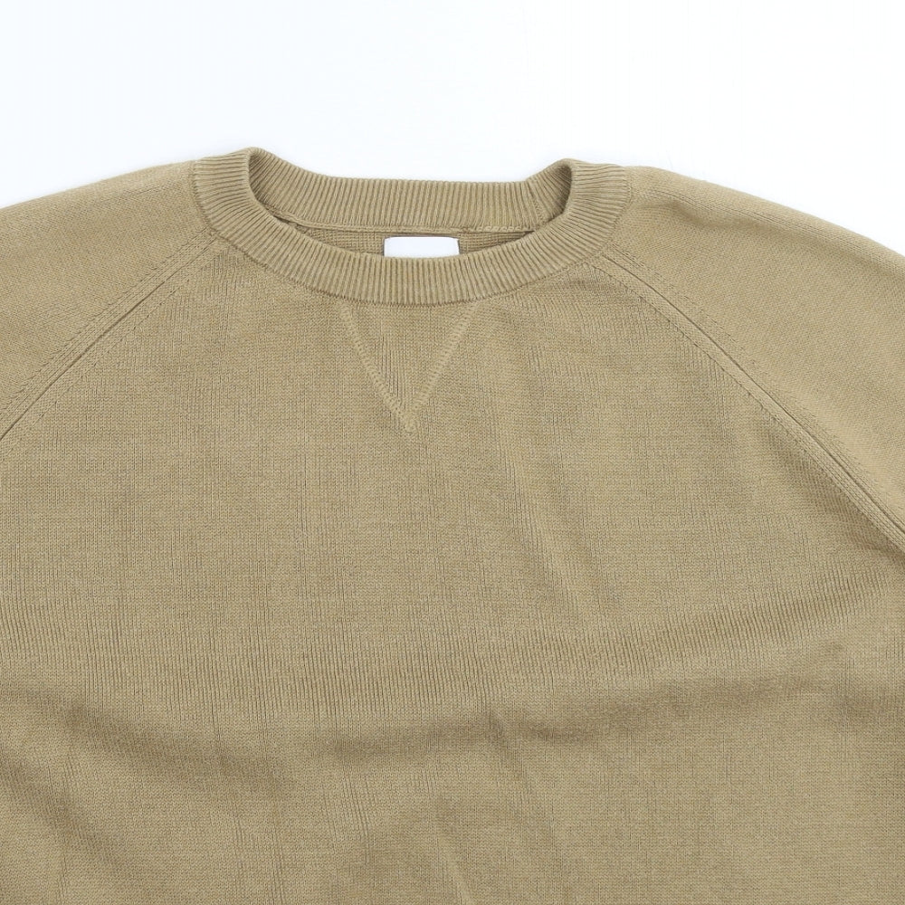 Zara Mens Grey  Knit Pullover Jumper Size M