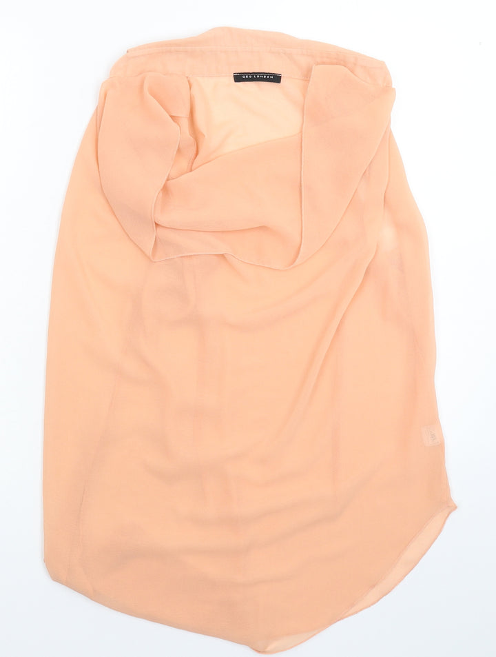 QED London Womens Pink Basic Blouse Size L