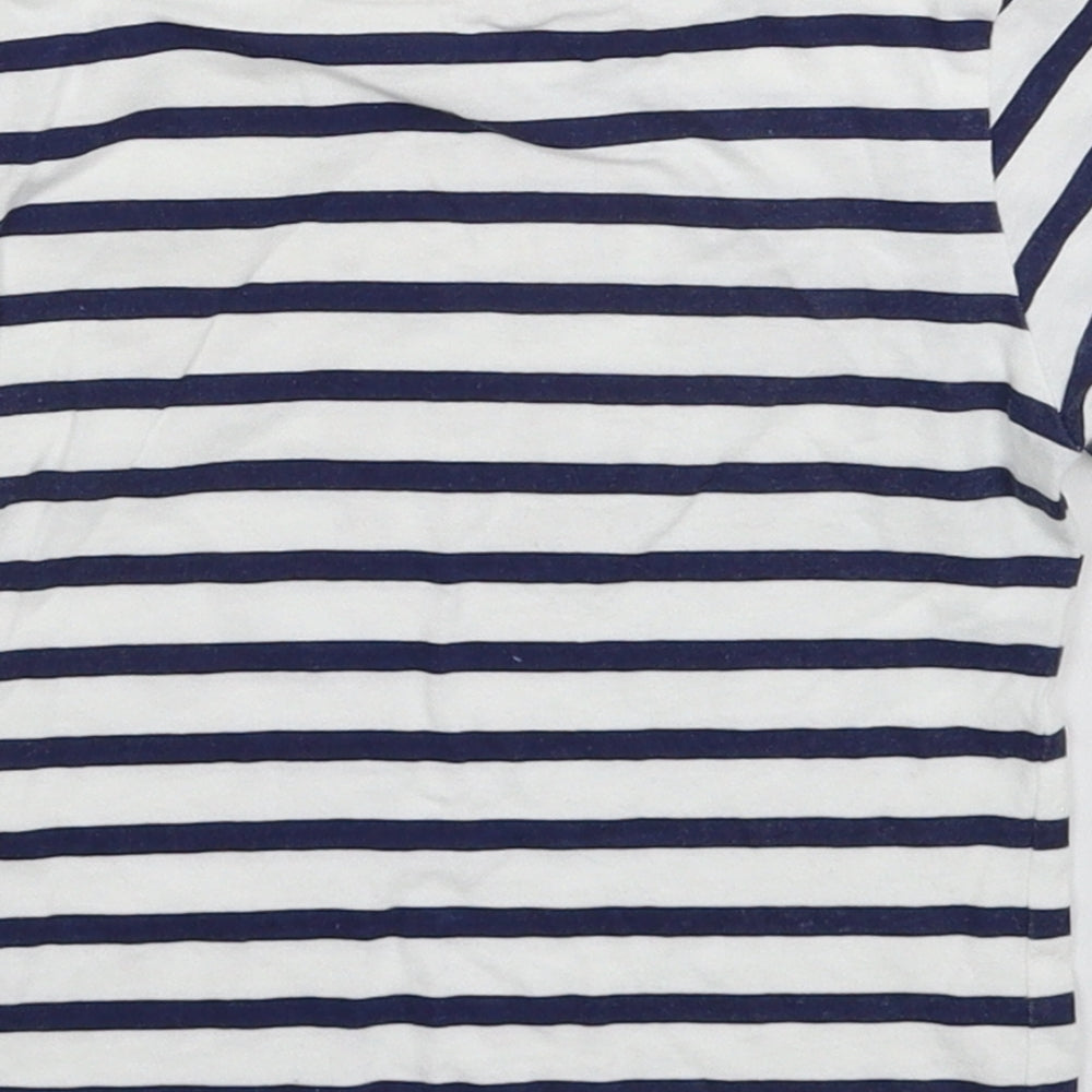 H&M Baby White Striped  Basic T-Shirt Size 18-24 Months