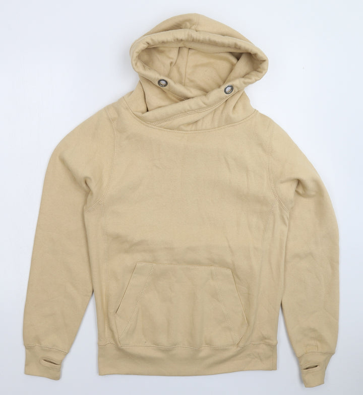 All We Do is Mens Beige Pullover Hoodie Size S