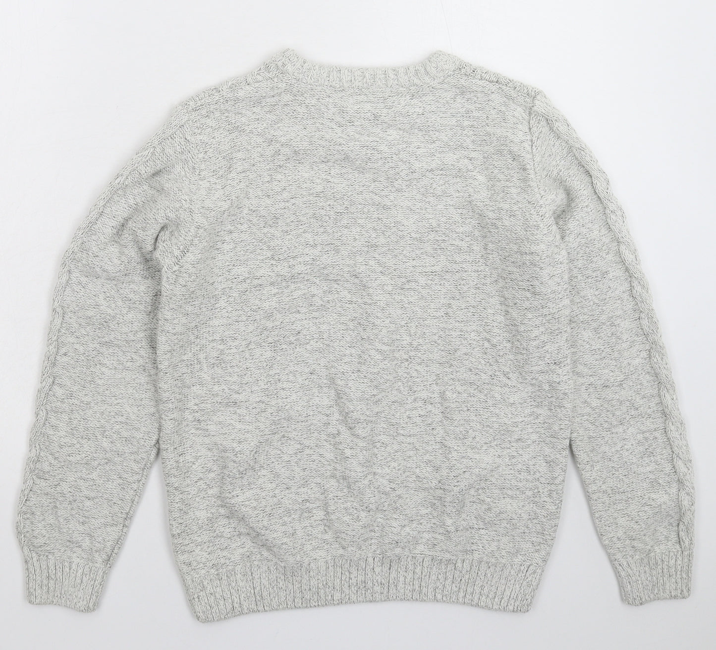 Lily & Dan Boys Grey  Knit Pullover Jumper Size 11-12 Years