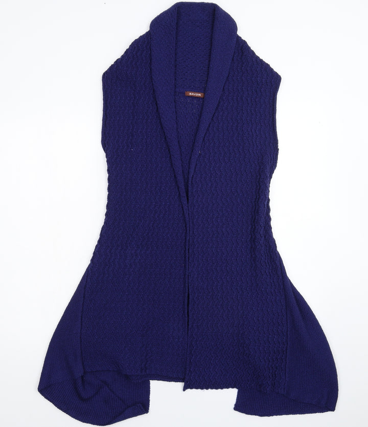 Savoir Womens Blue  Knit Cardigan Jumper Size 10