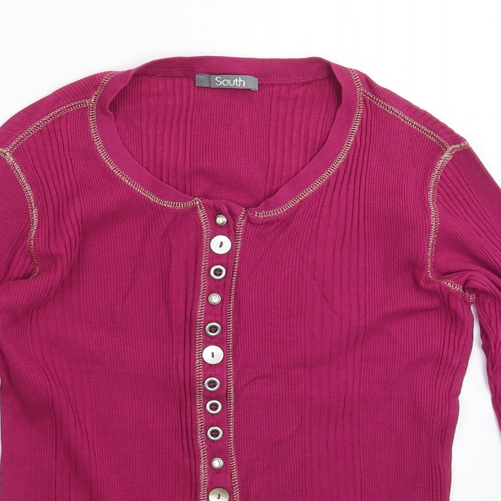 South Womens Pink  Knit Pullover Jumper Size 10