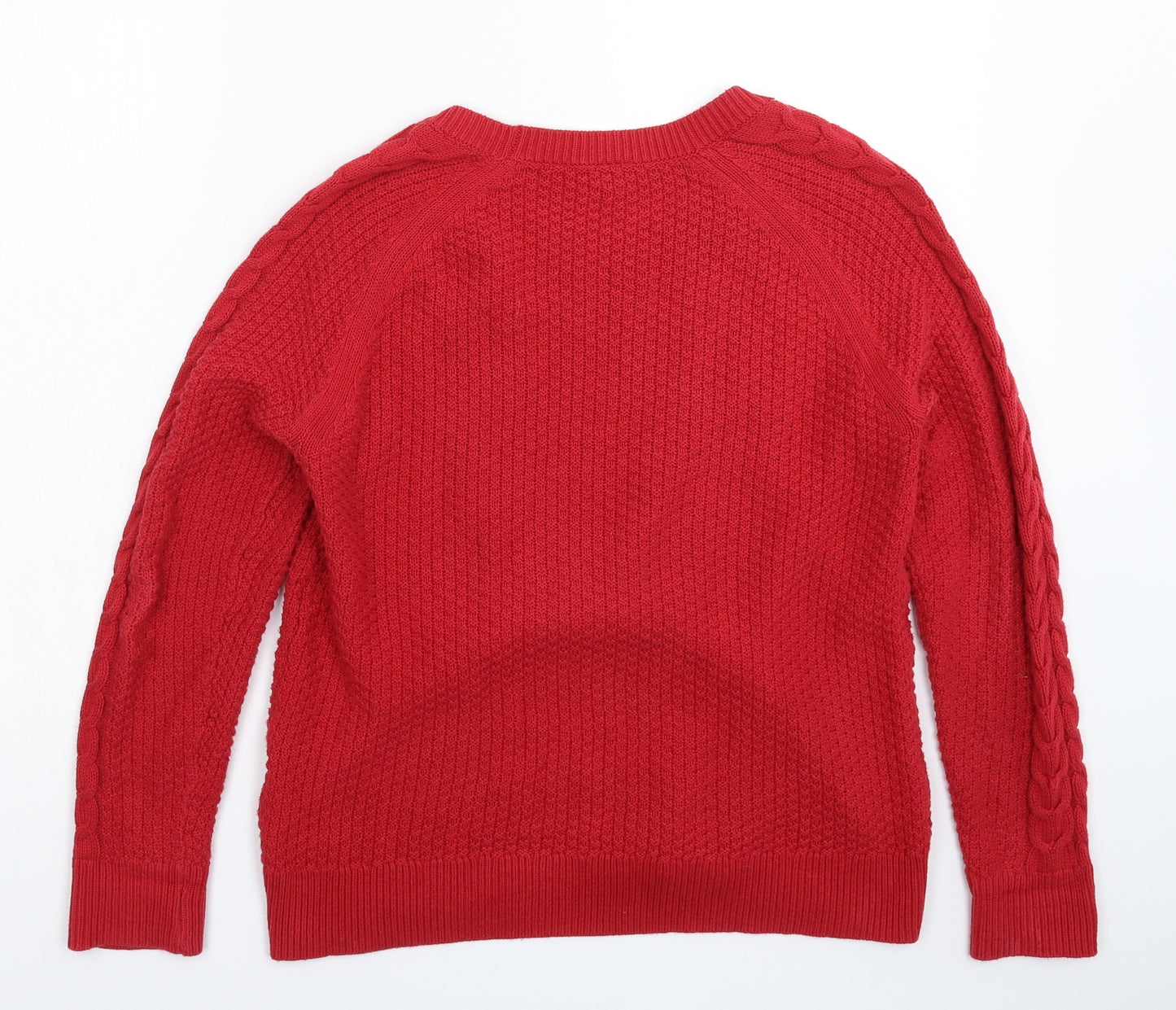 Gap Womens Red  Knit Pullover Jumper Size M
