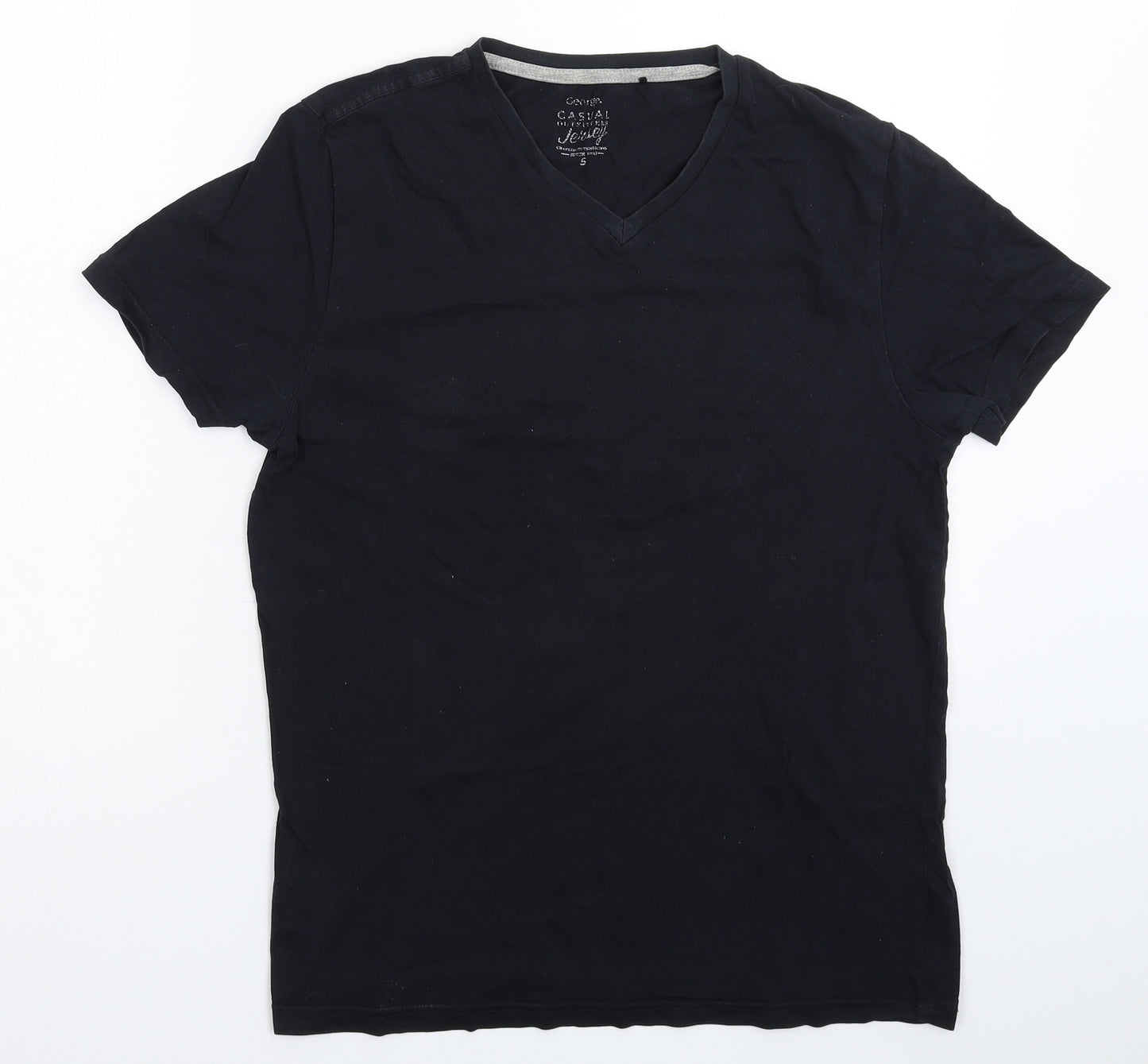 George Mens Black    T-Shirt Size S