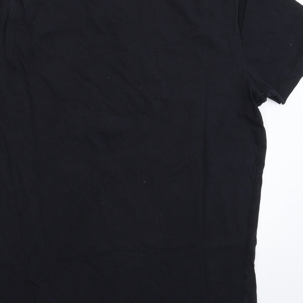 George Mens Black    T-Shirt Size S