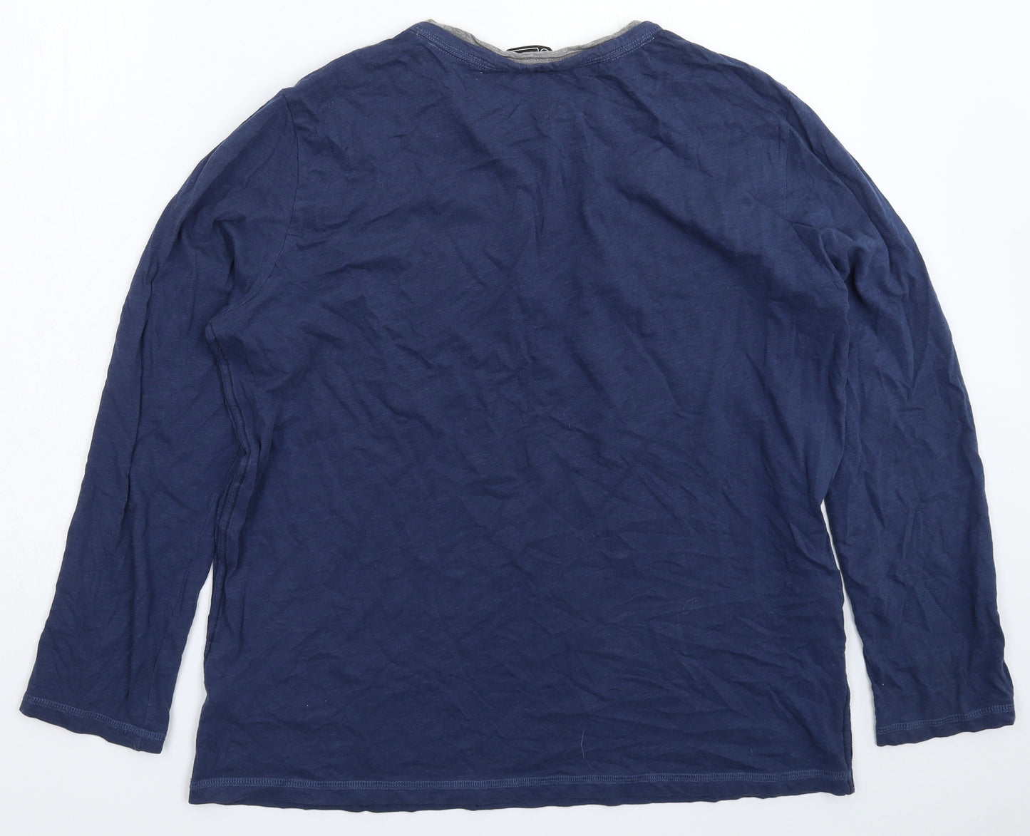 Avenue Mens Blue    T-Shirt Size M