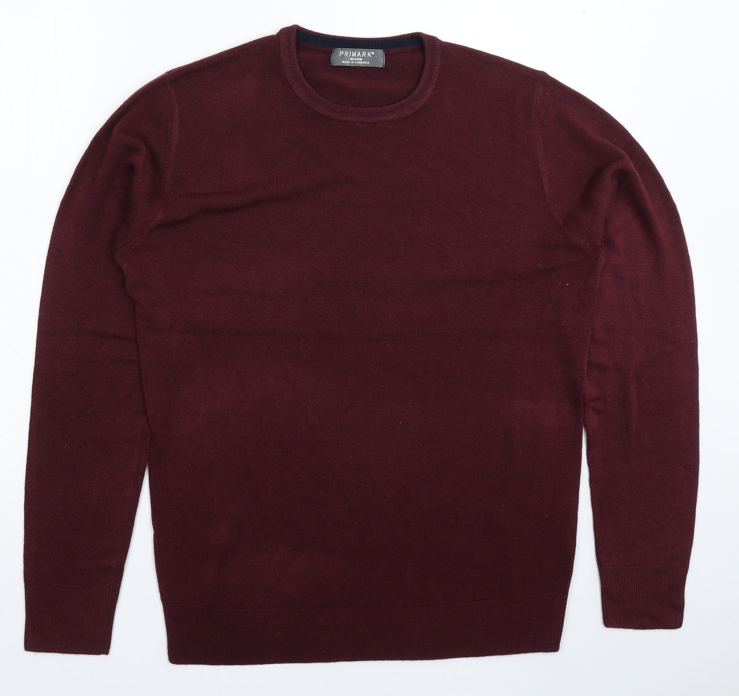 Primark Mens Brown  Knit Pullover Jumper Size M