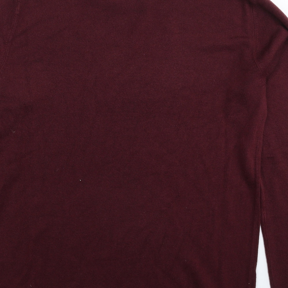 Primark Mens Brown  Knit Pullover Jumper Size M