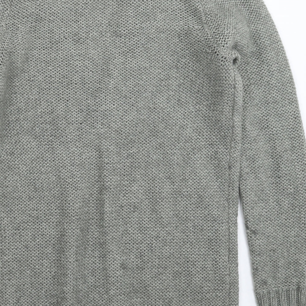 South Womens Grey  Knit Pullover Jumper Size 12