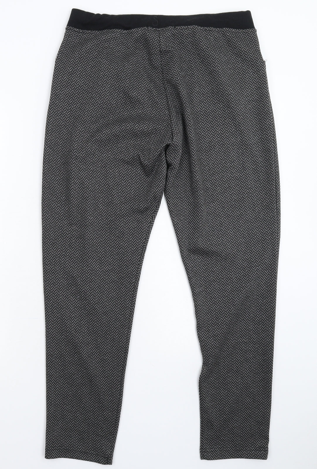 Atmosphere Womens Grey Herringbone  Trousers  Size 12 L28 in