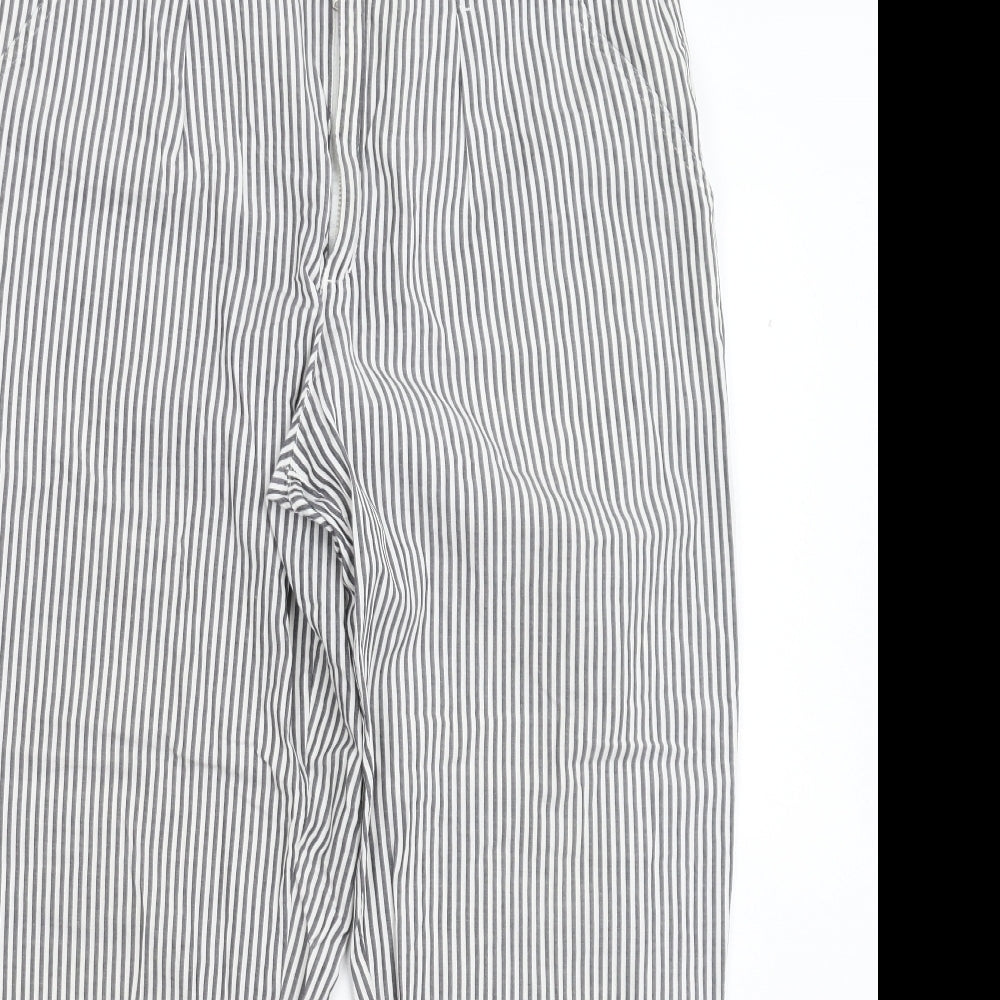 Esprit Womens Grey Striped  Trousers  Size 28 in L26 in
