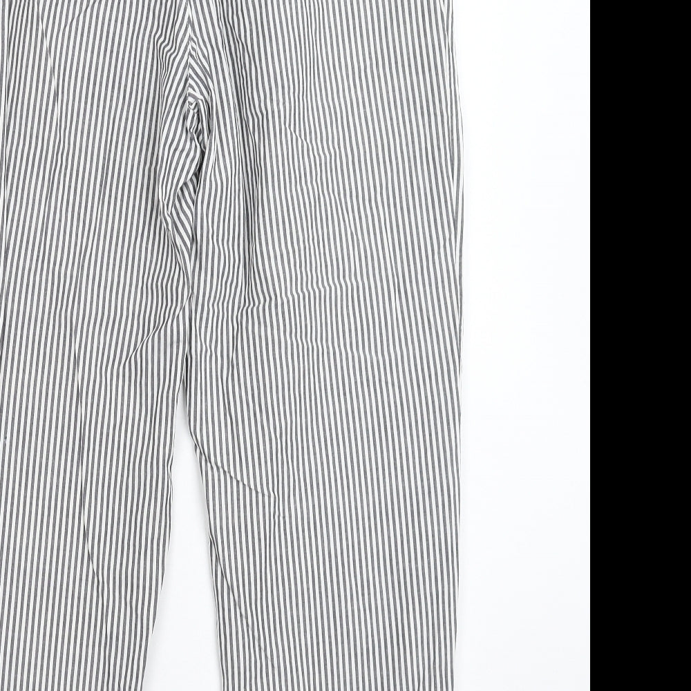 Esprit Womens Grey Striped  Trousers  Size 28 in L26 in