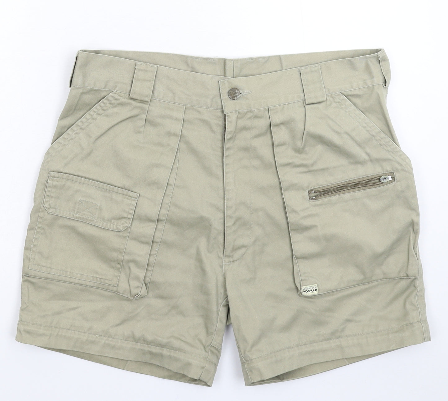 Bosker Mens Beige   Cargo Shorts Size 34