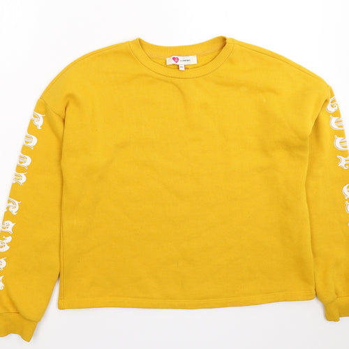 KOTON Womens Yellow   Pullover Sweatshirt Size XS