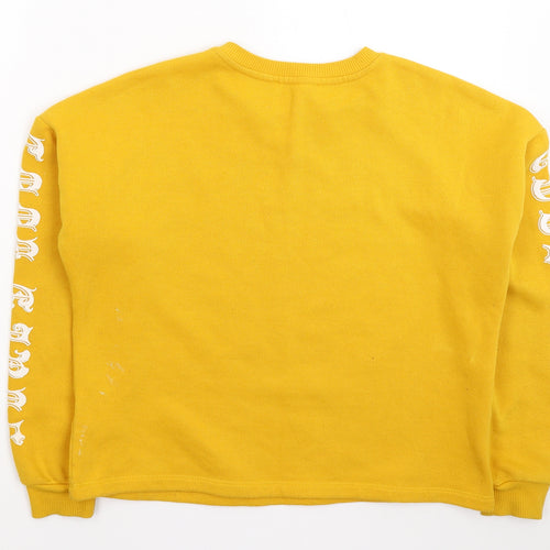 KOTON Womens Yellow   Pullover Sweatshirt Size XS