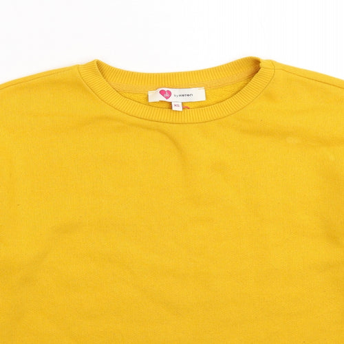 KOTON Womens Yellow   Pullover Sweatshirt Size XS