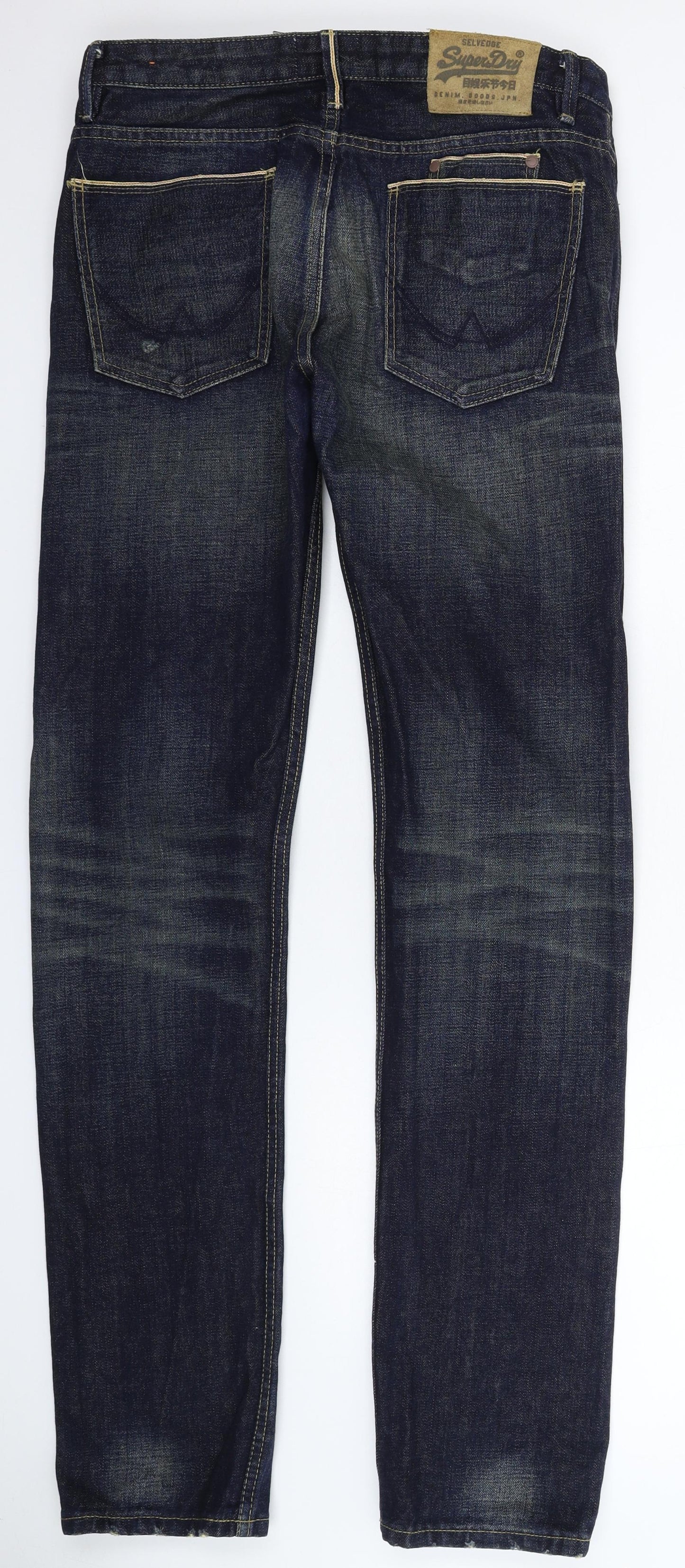 Superdry Mens Blue  Denim Straight Jeans Size 30 L32 in