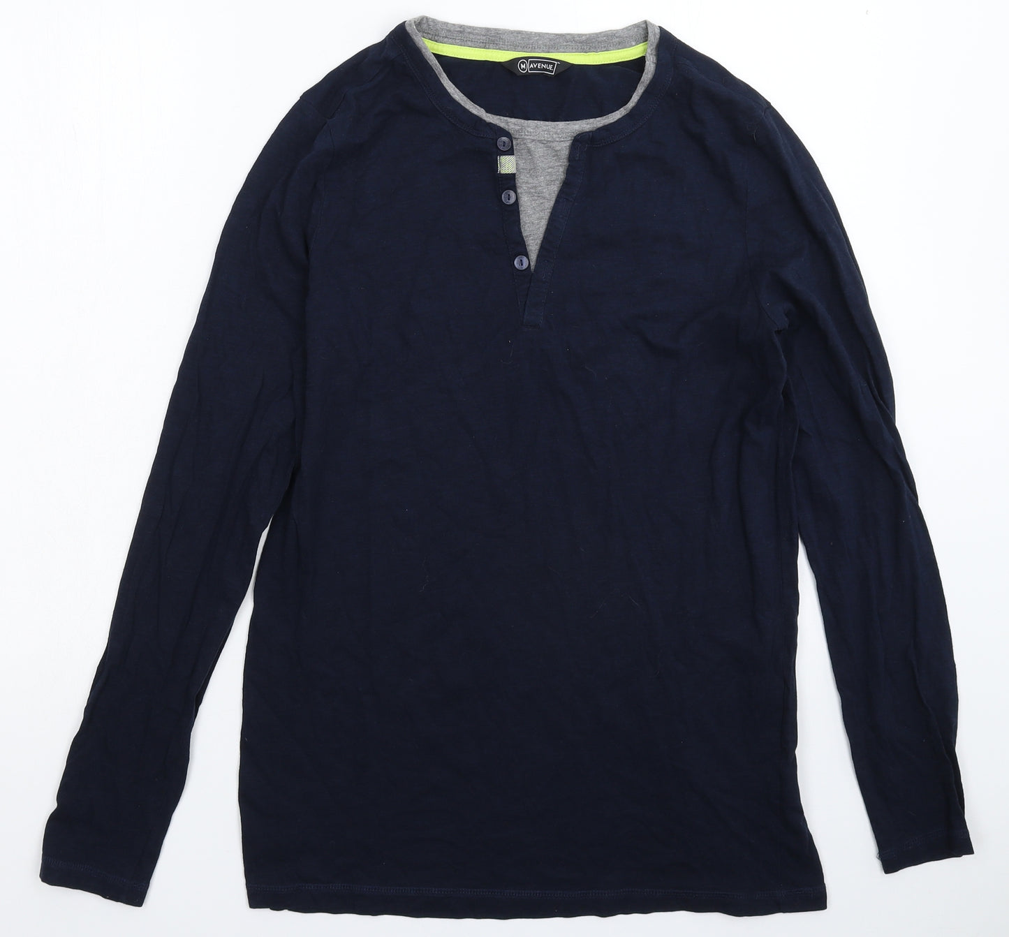 Avenue Mens Blue    T-Shirt Size M