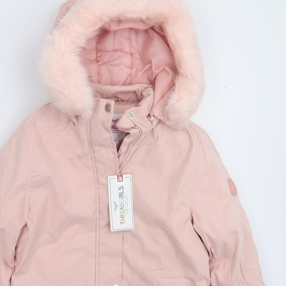 Threadgirls Girls Pink   Parka Coat Size 13 Years
