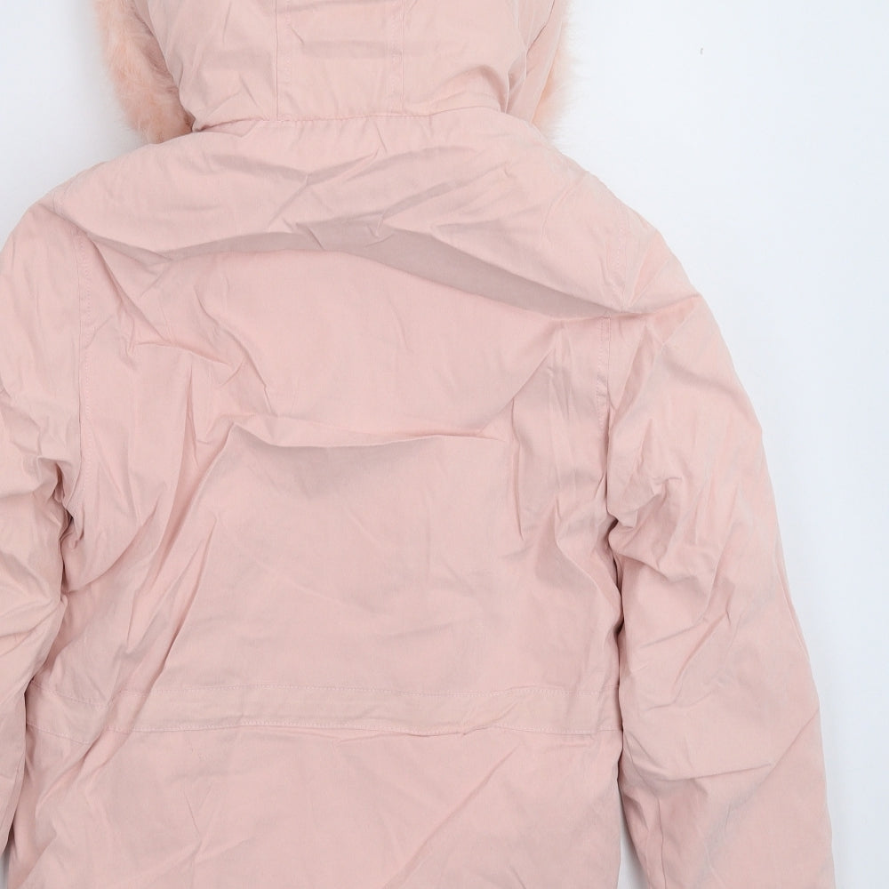 Threadgirls Girls Pink   Parka Coat Size 13 Years