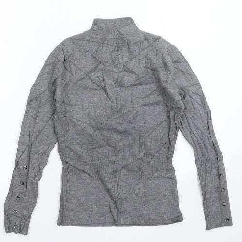 Marks and Spencer Womens Grey  Knit Pullover Jumper Size 8