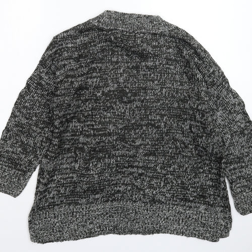 New Look Womens Grey  Knit Pullover Jumper Size S  - Oversized