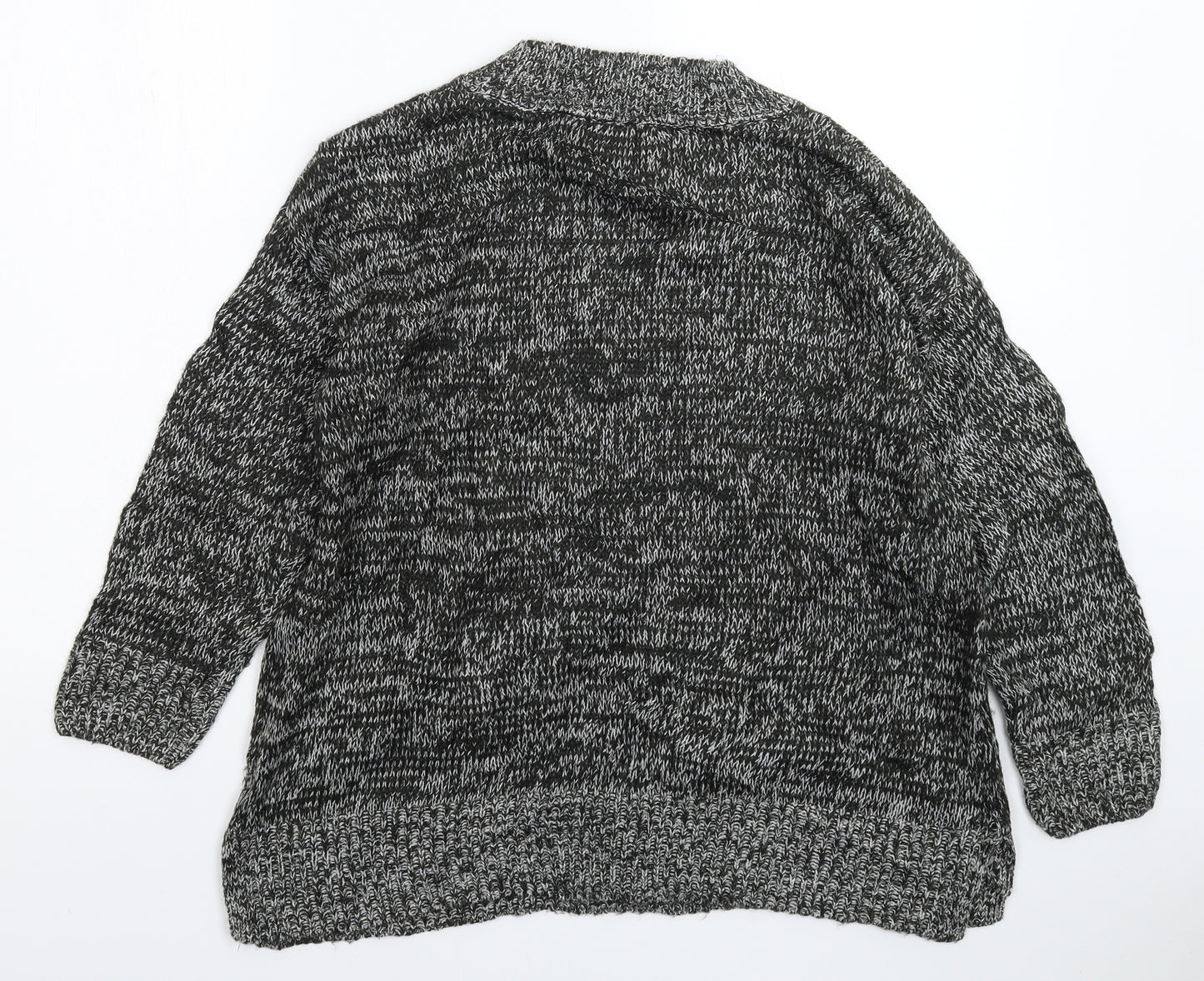 New Look Womens Grey  Knit Pullover Jumper Size S  - Oversized