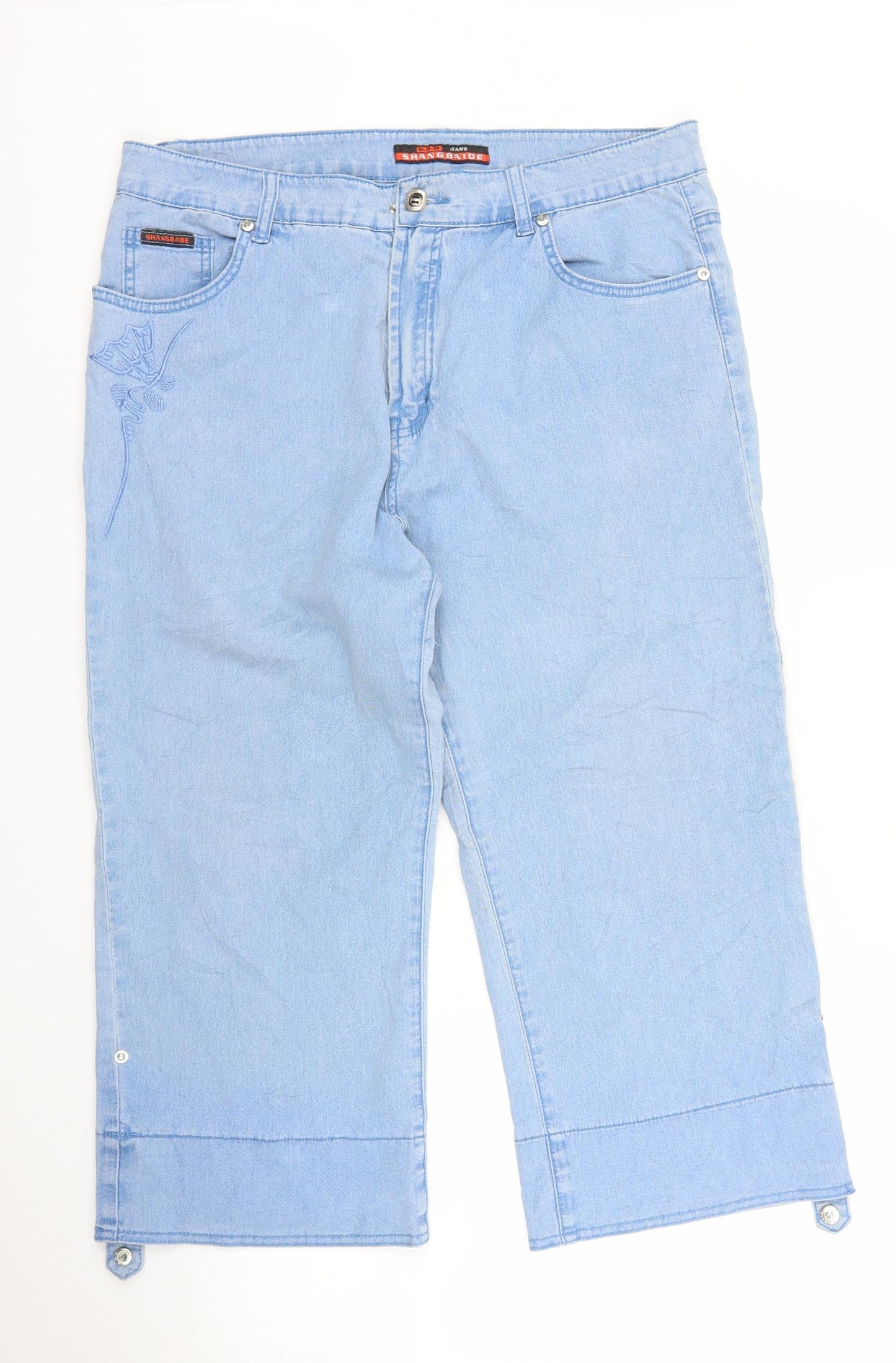 SBD Womens Blue  Denim Cropped Jeans Size 35 in L20 in