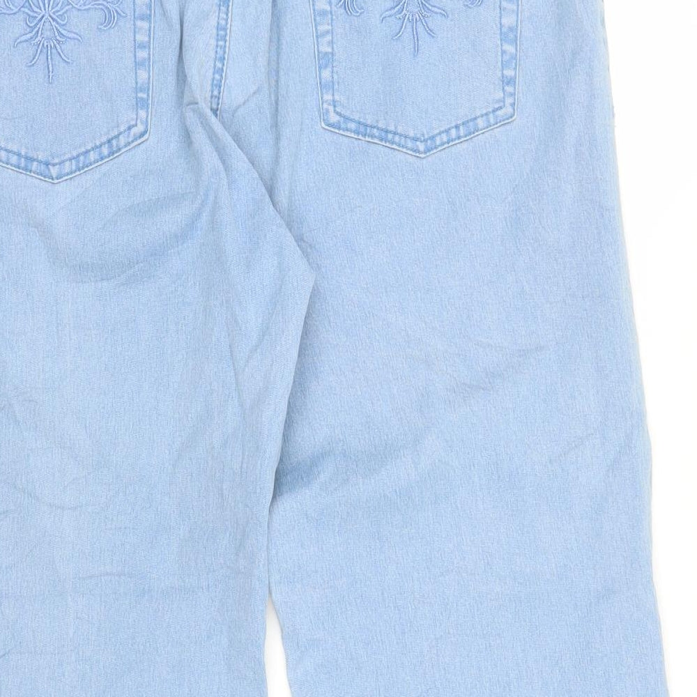 SBD Womens Blue  Denim Cropped Jeans Size 35 in L20 in