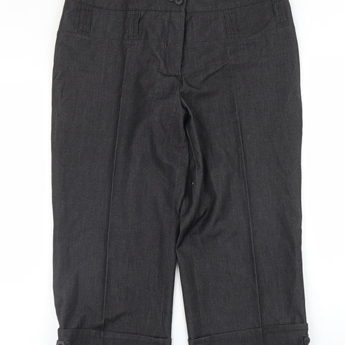 Gonto Womens Grey   Capri Trousers Size L L20 in