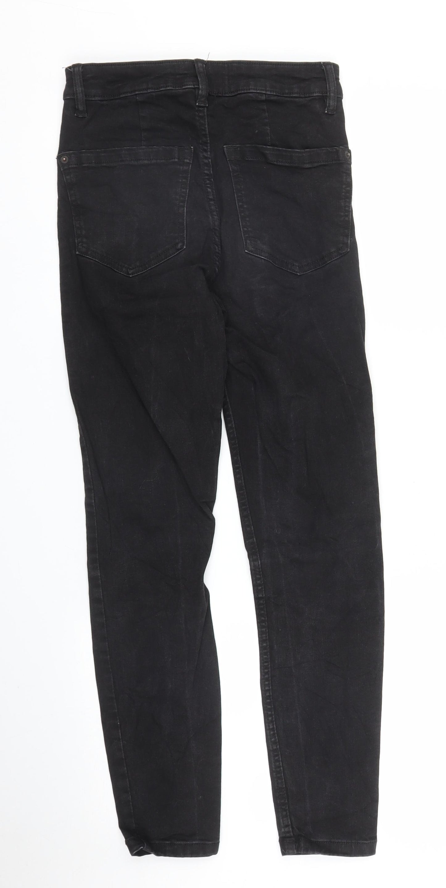 RESERVED Womens Black  Denim Skinny Jeans Size 8 L25 in
