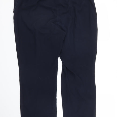 M&S Womens Blue   Capri Trousers Size 14 L26 in