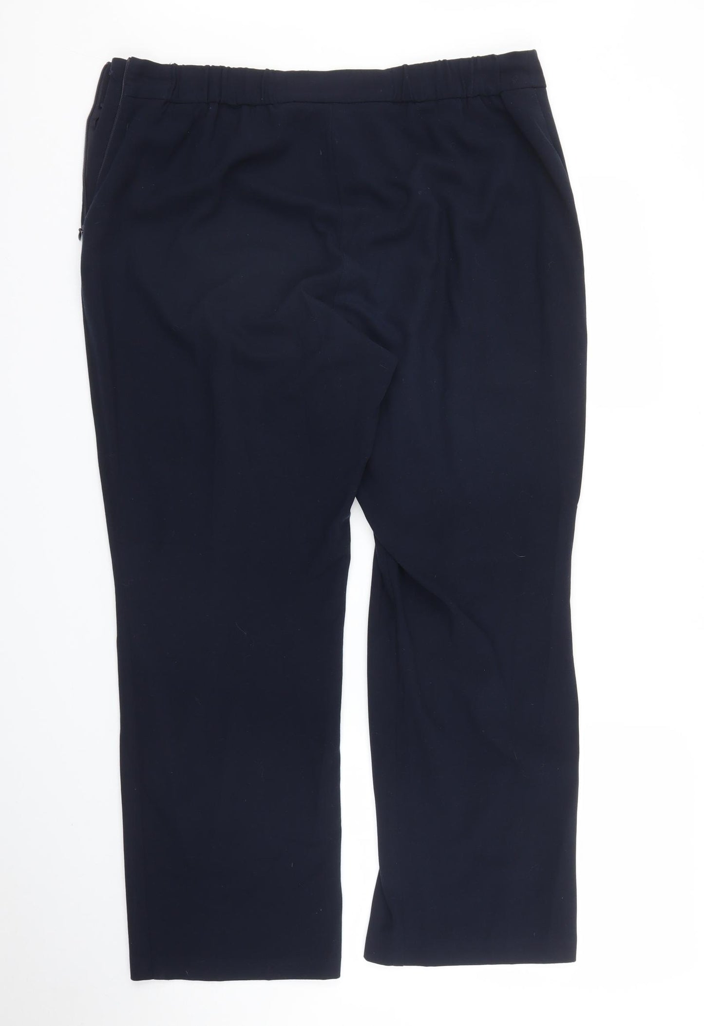M&S Womens Blue   Capri Trousers Size 14 L26 in
