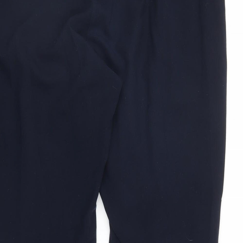 M&S Womens Blue   Capri Trousers Size 14 L26 in