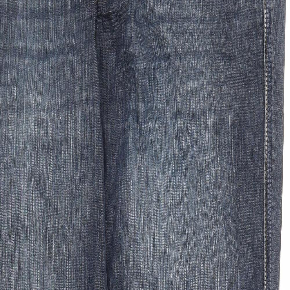 House of Denim Womens Blue  Denim Straight Jeans Size 14 L30 in