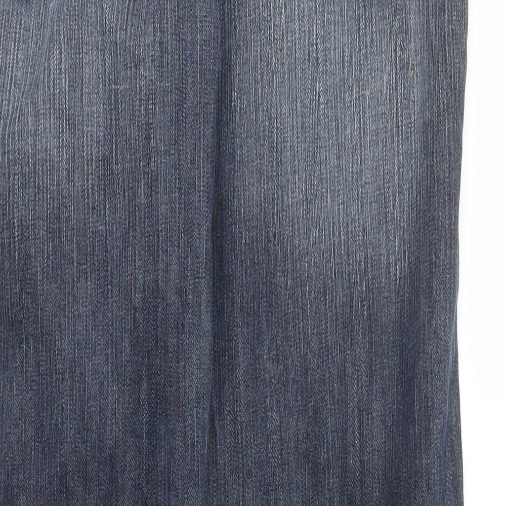 House of Denim Womens Blue  Denim Straight Jeans Size 14 L30 in