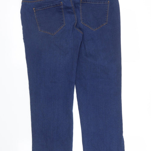 Dorothy Perkins Womens Blue  Denim Straight Jeans Size 10 L29 in
