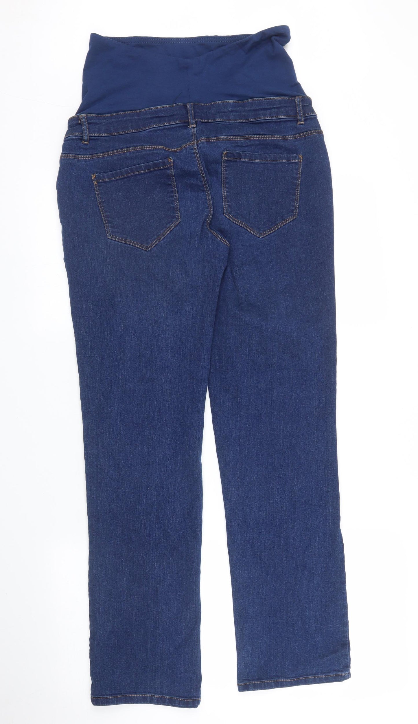 Dorothy Perkins Womens Blue  Denim Straight Jeans Size 10 L29 in