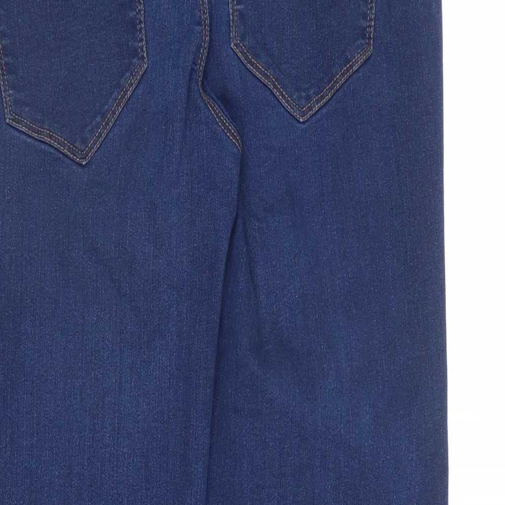 Dorothy Perkins Womens Blue  Denim Straight Jeans Size 10 L29 in