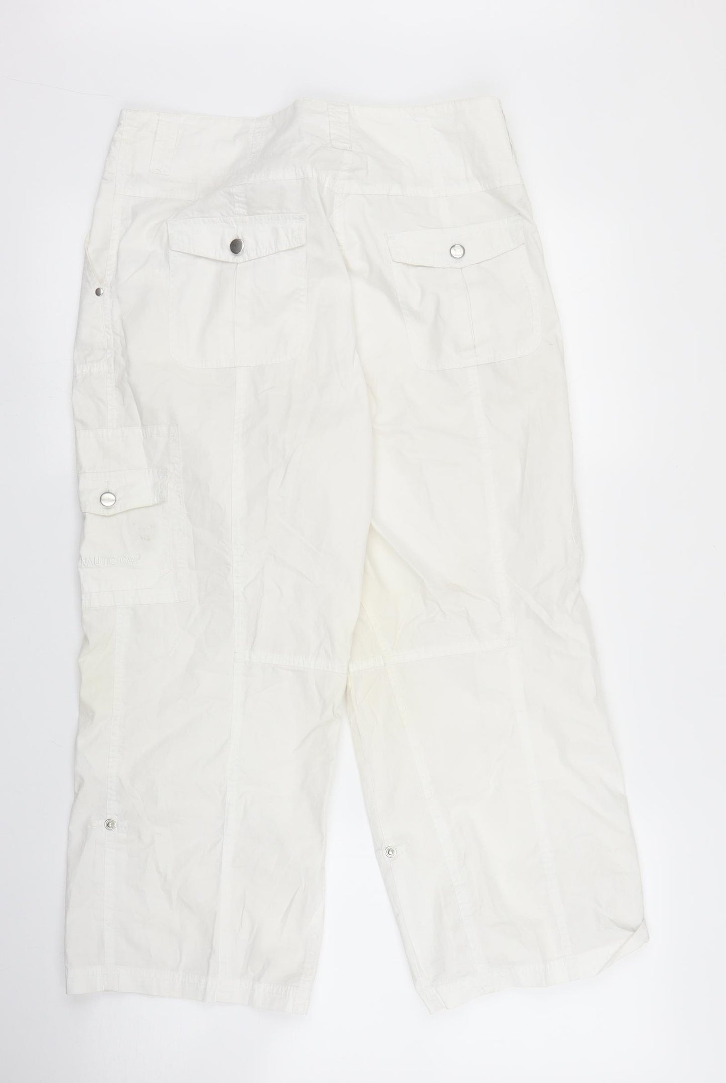 Arquette Womens White   Capri Trousers Size 16 L22 in