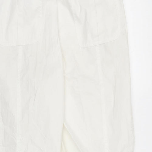 Arquette Womens White   Capri Trousers Size 16 L22 in