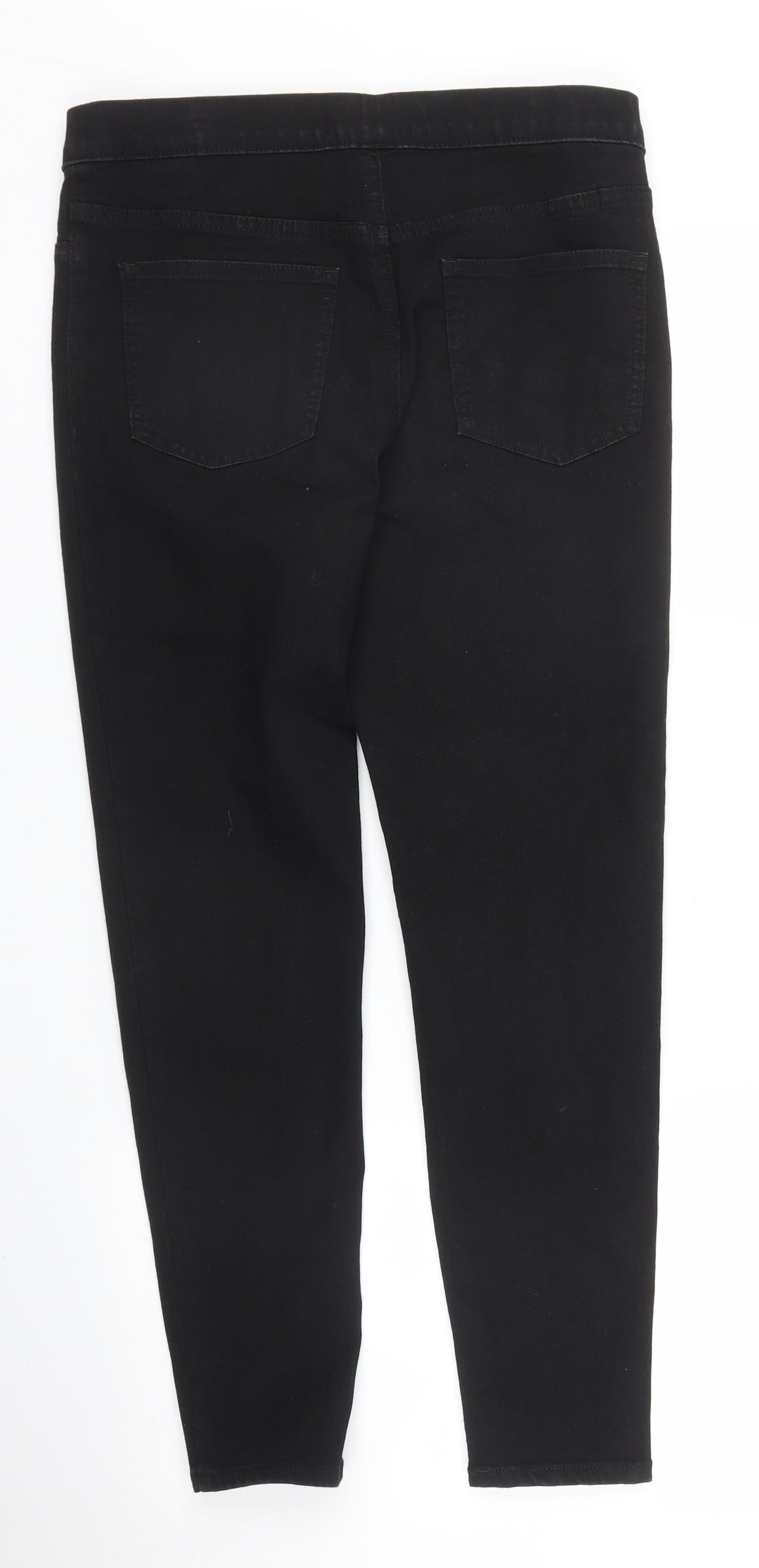 M&S Womens Black  Denim Jegging Jeans Size 12 L26 in